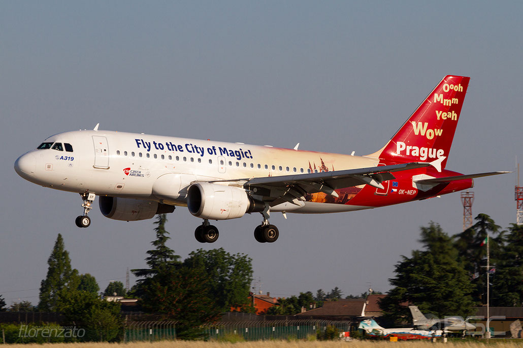 OK-NEP A319-112 3660 CSA Czech Airlines @ Aeroporto di Verona 30.06.2018  © Piti Spotter Club Verona