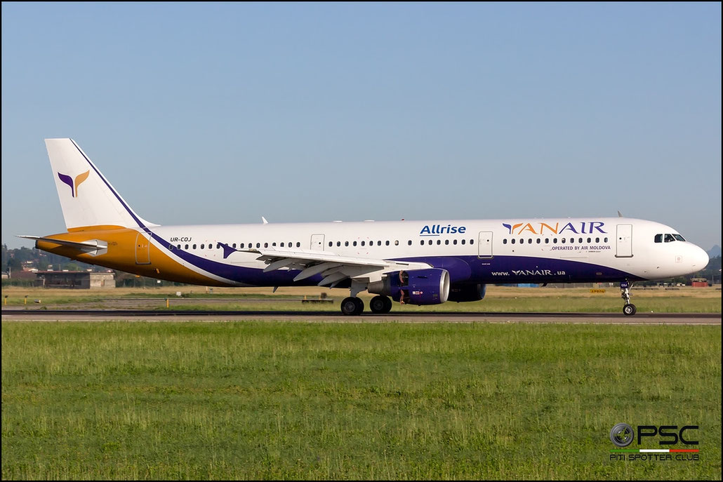 UR-COJ A321-112 765 YanAir @ Aeroporto di Verona 21.05.2017  © Piti Spotter Club Verona