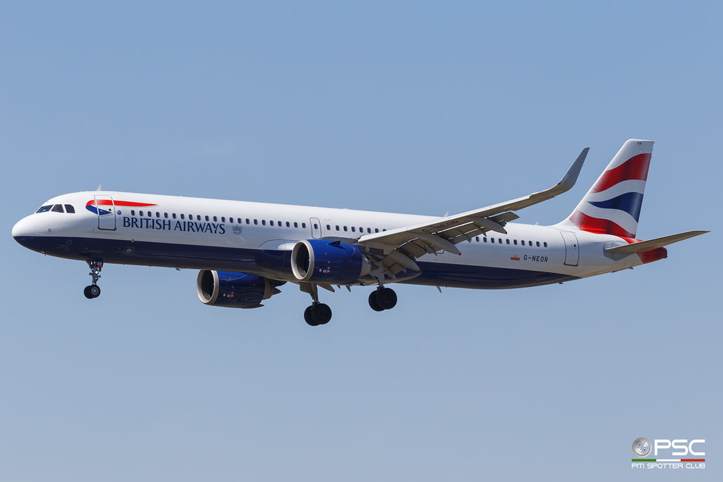 G-NEOR Airbus A321-251NX 8526  LEAP 1A32  British Airways 2018  @ Barcellona BCN 05 2026 © Piti Spotter Club Verona