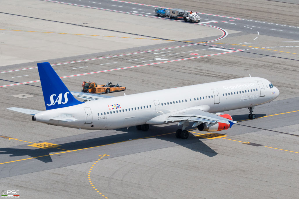 OY-KBL  A321-231  1619  SAS Scandinavian Airlines - Scandinavian Airlines System @ Milano Malpensa 2018 © Piti Spotter Club Verona 