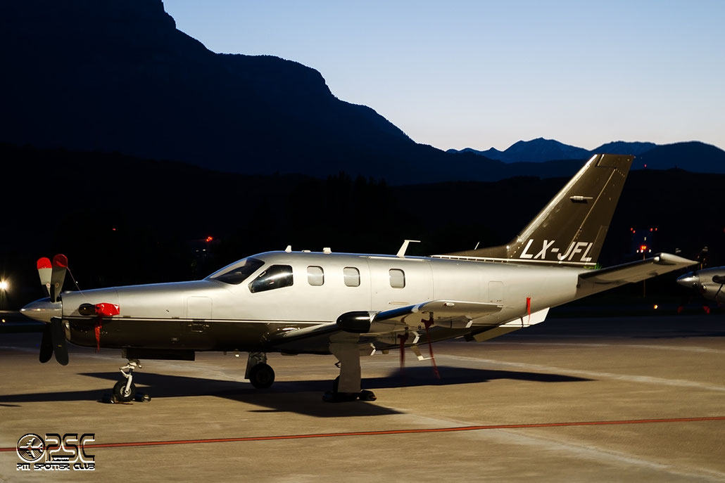 LX-JFL SOCATA TBM-700N TBM8 391 JFL - Jetfly Aviation @ Aeroporto di Bolzano © Piti Spotter Club Verona