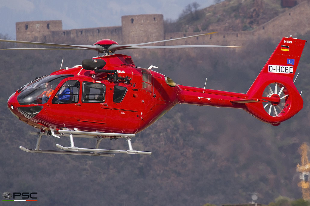 D-HCBE Airbus Helicopters H135#: 2248 Airbus Helicopters @ Aeroporto di Bolzano 04 2025 © Piti Spotter Club Verona