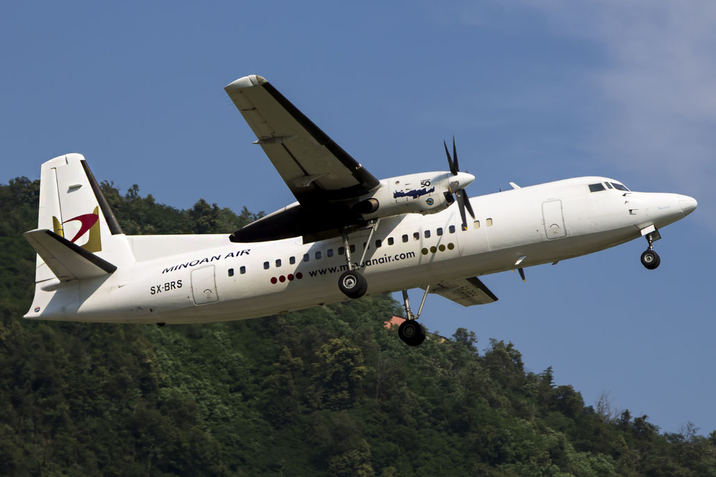 SX-BRS Fokker 50 20206 Minoan Air @ Lugano Airport 19.07.2013 © Piti Spotter Club Verona