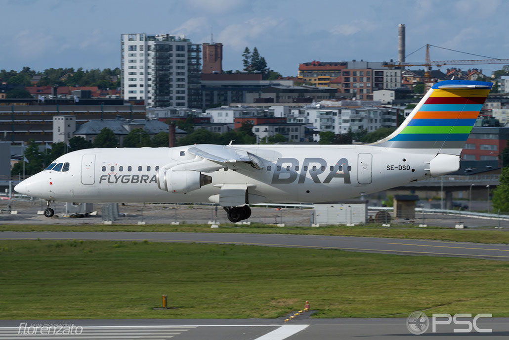SE-DSO BAe146-RJ100 E3221 BRA - Braathens Regional Airlines @ Stockholm Bromma Airport 19.08.2016 © Piti Spotter Club Verona