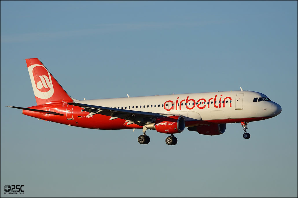 D-ABFU A320-214 4743 Air Berlin @ Milano Malpensa Airport 25.01.2014 © Piti Spotter Club Verona