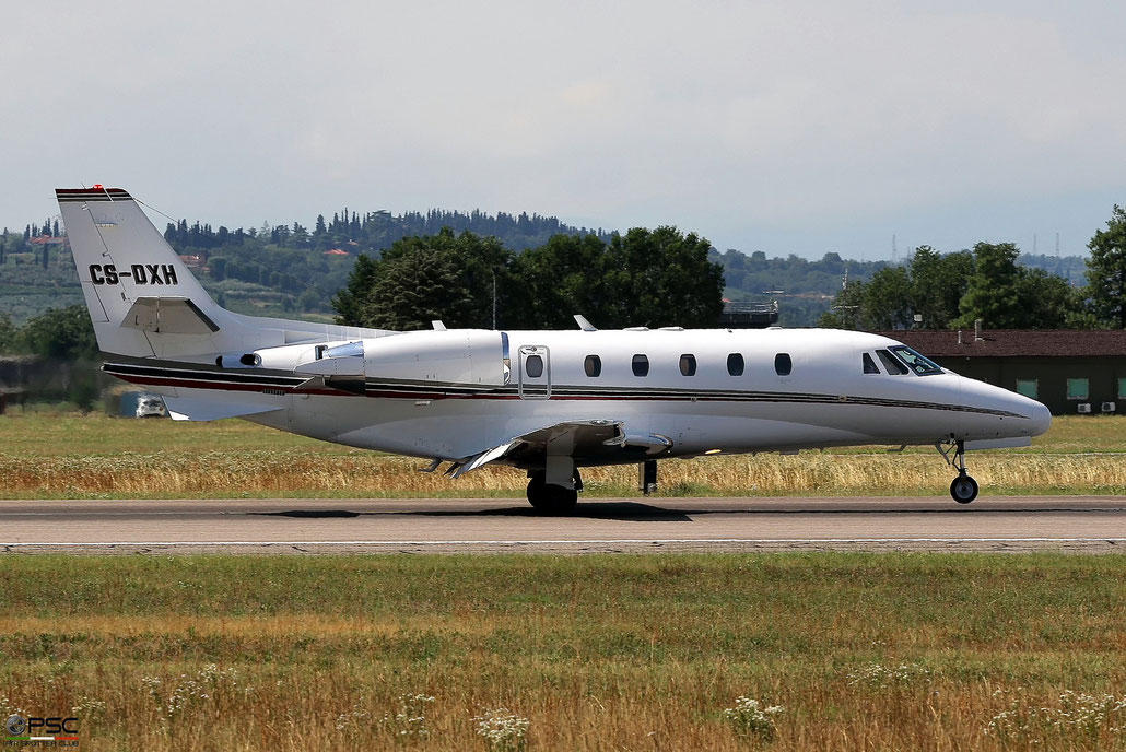 CS-DXH Ce560XLS 560-5615 NetJets Europe @ Aeroporto di Verona 14.07.2017  © Piti Spotter Club Verona