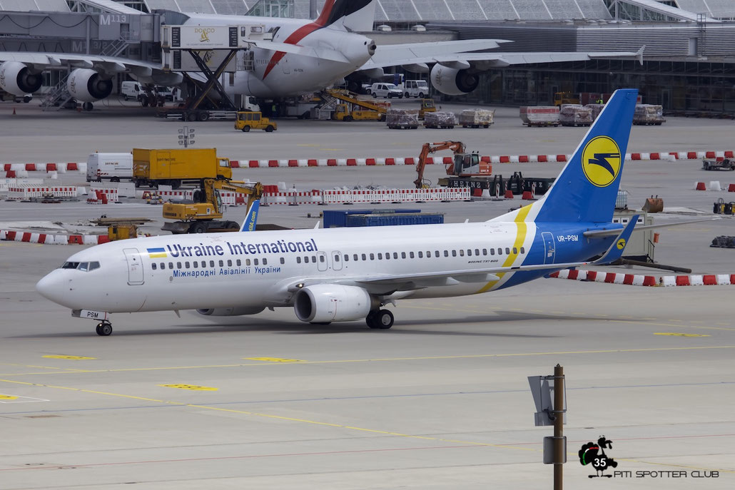 UR-PSM B737-8FZ 29674/3140 Ukraine International Airlines @ Munich Airport 15.05.2016 © Piti Spotter Club Verona