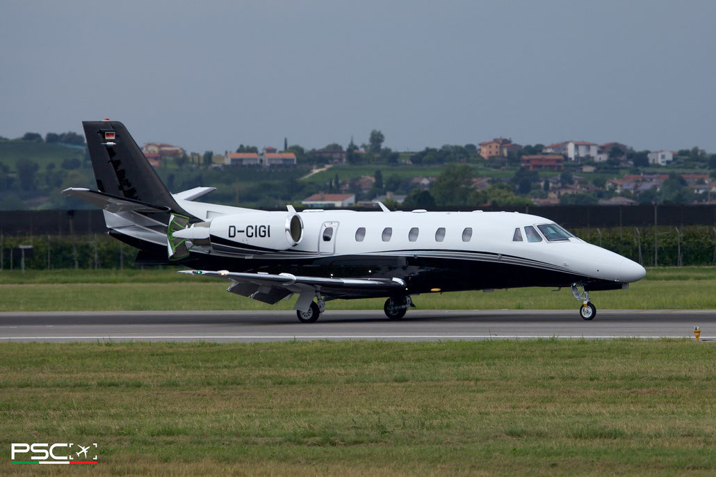 D-CIGI Cessna 560XL Citation XLS+ 560-6374  PW545C  DC Aviation GmbH 2025  @ Aeroporto di Verona 08 2025 © Piti Spotter Club Verona