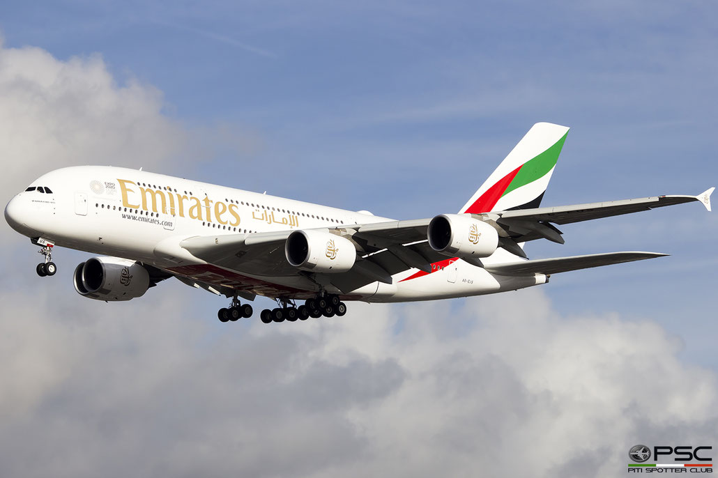 A6-EUS Airbus A380-842 234  Trent 972  Emirates 2017 @ London Heathrow 02 2019 © Piti Spotter Club Verona
