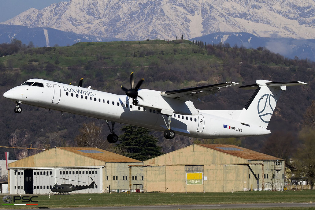 9H-LWA Dehavilland Canada DHC-8-402 4088  PW150A  Luxwing 2003 @ Aeroporto di Bolzano 04 2025 © Piti Spotter Club Verona