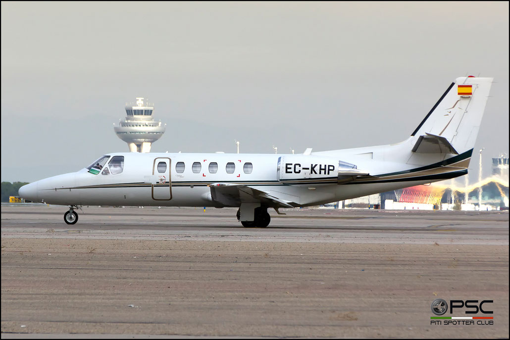 EC-KHP Ce550 Bravo 550-0955 BestFly @ Madrid Airport 23.11.2017 © Piti Spotter Club Verona