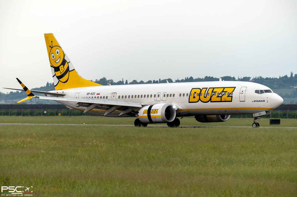 SP-RZC Boeing 737-8200 MAX 62315 7871 LEAP-1B27  Buzz>Ryanair 2019  @ Verona Villafranca 04 2026 © Piti Spotter Club Verona