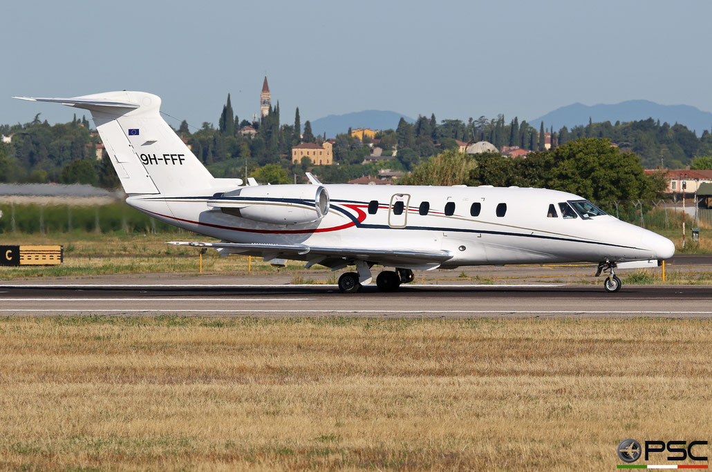 9H-FFF Ce650-VII 650-7080 Luxwing @ Aeroporto di Verona 08.2019  © Piti Spotter Club Verona