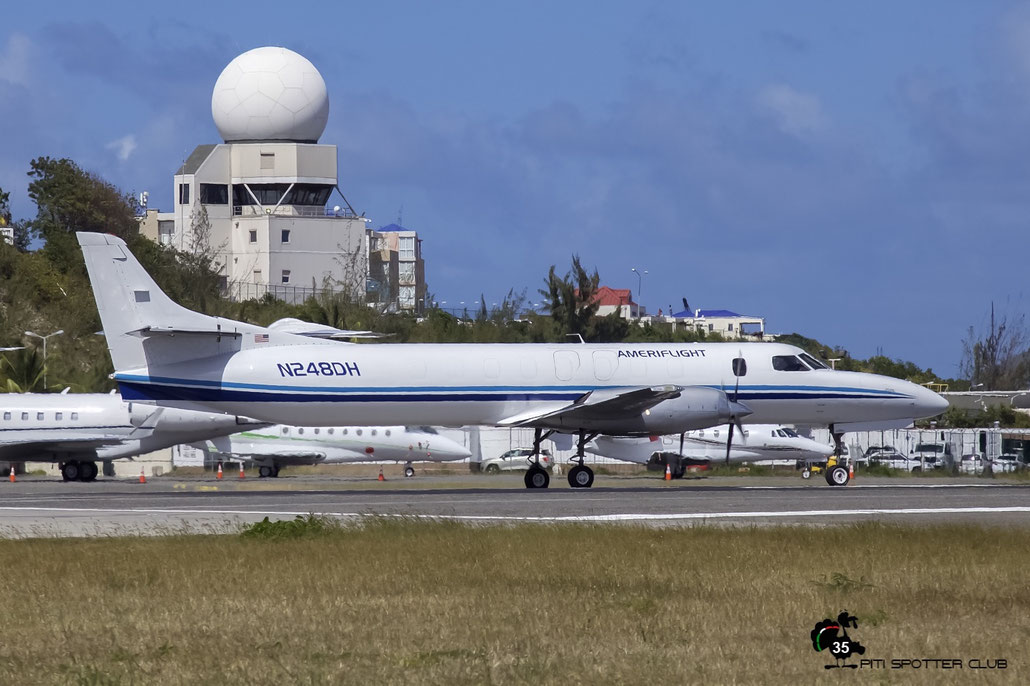 N248DH SA227AC AC-630B Ameriflight @ Sint Maarten Airport 05.03.2016 © Piti Spotter Club Verona