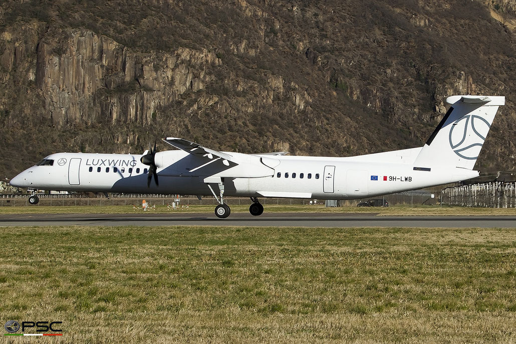 9H-LWB Dehavilland Canada DHC-8-402 4332  PW150A  Luxwing 2010 @ Aeroporto di Bolzano 04 2025 © Piti Spotter Club Verona 