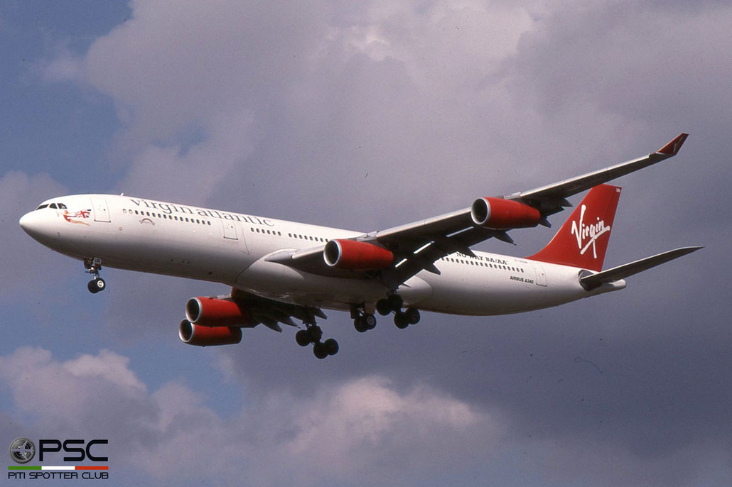 G-VSUN A340-313 114 Virgin Atlantic Airways © 2018 courtesy of Marco Ceschi - Piti Spotter Club Verona