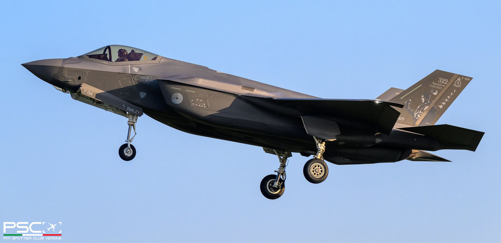 F-014  F-35A AN-14 322sq @ Leeuwarden Air Base 04 2025 © Piti Spotter Club Verona