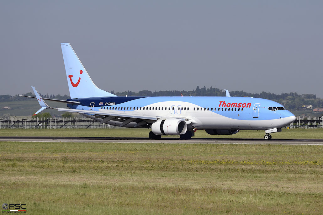 G-TAWR B737-8K5 37256/4416 Thomson Airways @ Aeroporto di Verona - 2016 © Piti Spotter Club Verona