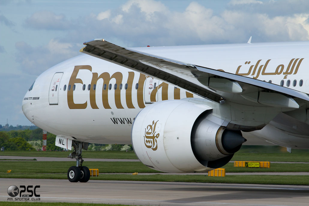 A6-ENL B777-31HER 41370/1130 Emirates @ Manchester Airport 13.05.2014 © Piti Spotter Club Verona