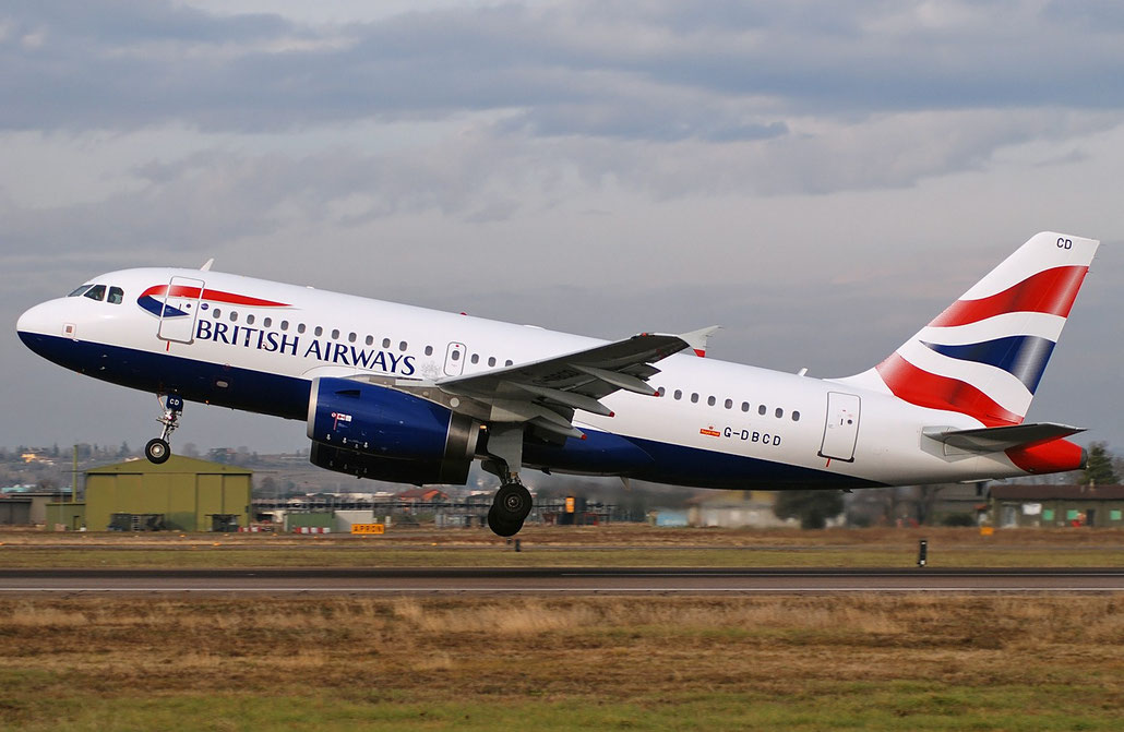 G-DBCD A319-131 2389 British Airways @ Aeroporto di Verona 07.01.2018  © Piti Spotter Club Verona