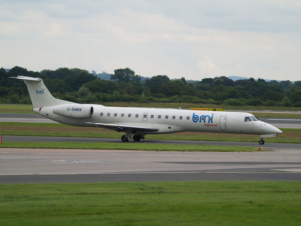 G-EMBN ERJ145EP 145201 BMI Regional @ Manchester Airport 20.07.2012 © Piti Spotter Club Verona