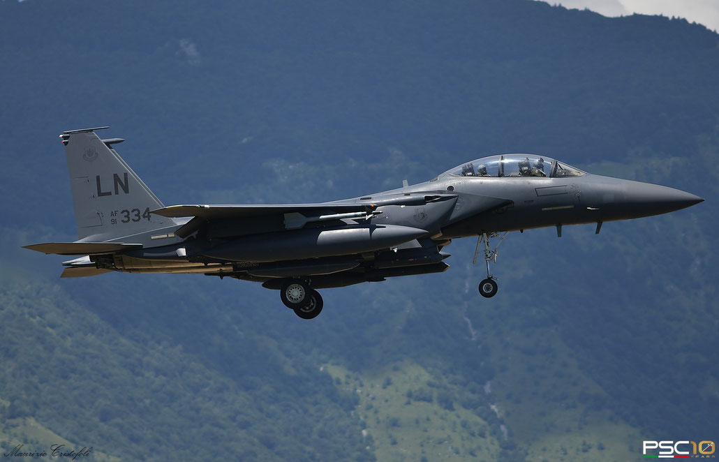 91-0334  LN  F-15E-52-MC  1241/E199  494th FS @ Aviano ©  2022 Piti Spotter Club Verona