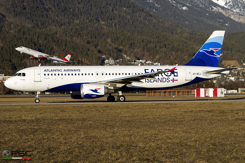 OY-RCJ  A320-214  7465  Atlantic Airways @ Innsbruck © 01 2022 Piti Spotter Club Verona