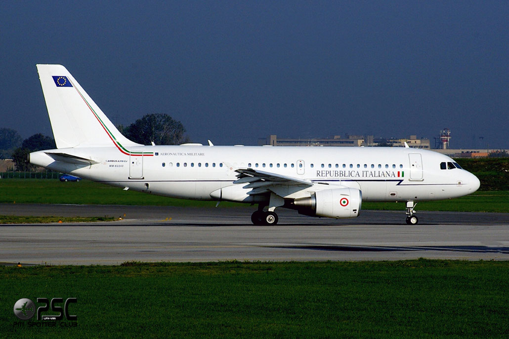 MM62243 - Italy - Air Force Airbus A319-115X(CJ) - MM62243 @ Aeroporto di Verona © Piti Spotter Club Verona