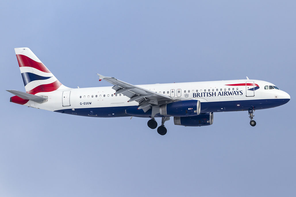 G-EUUW A320-232 3499 British Airways @ Zurich Airport 19.01.2016 © Piti Spotter Club Verona