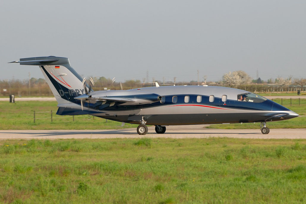 D-IPPY P180 1172 AirGo Flugservice @ Aeroporto di Verona © Piti Spotter Club Verona