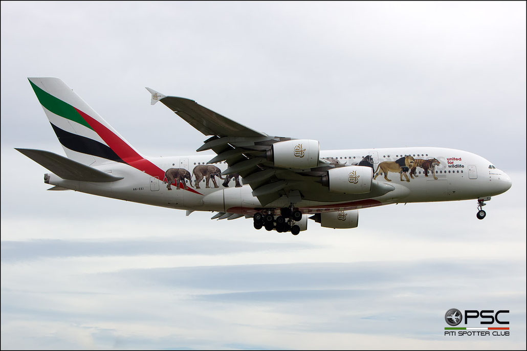 A6-EEI A380-861 123 Emirates @ London Heathrow Airport 13.05.2015 © Piti Spotter Club Verona