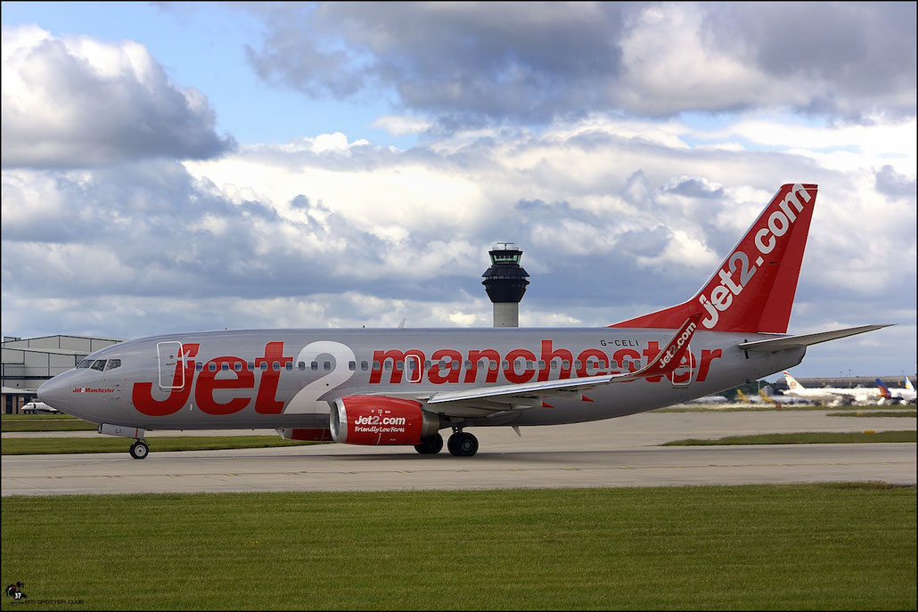 G-CELI B737-330 23526/1282 Jet2 @ Manchester Airport 21.06.2015 © Piti Spotter Club Verona