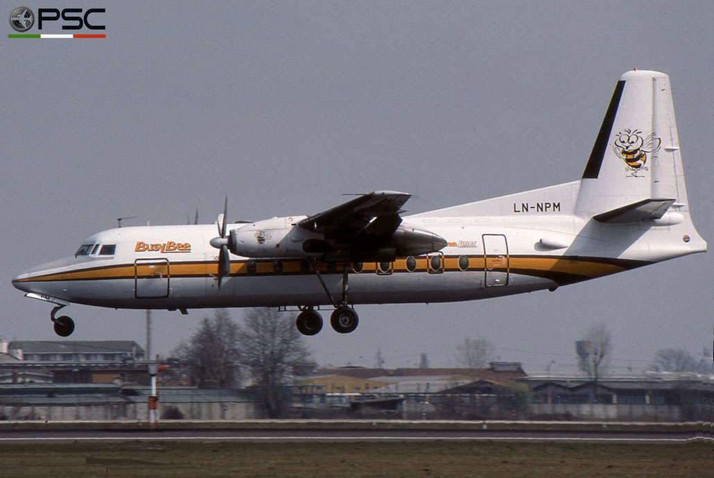 LN-NPM F27-100 10287 Busy Bee of Norway © 2018 courtesy of Marco Ceschi - Piti Spotter Club Verona