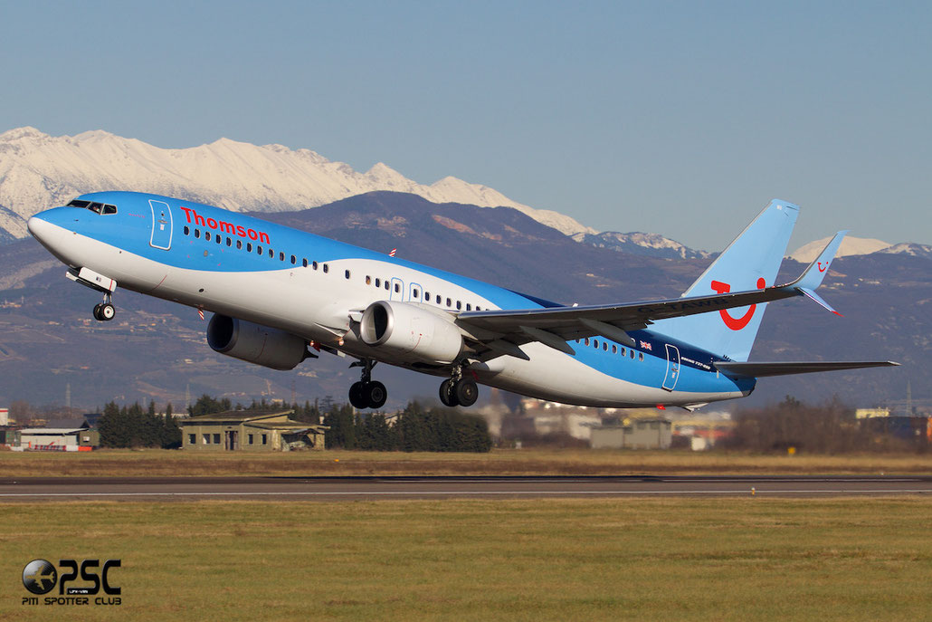 G-TAWB B737-8K5 (Scimitar Winglets) 37242/3917 Thomson Airways @ Aeroporto di Verona © Piti Spotter Club Verona