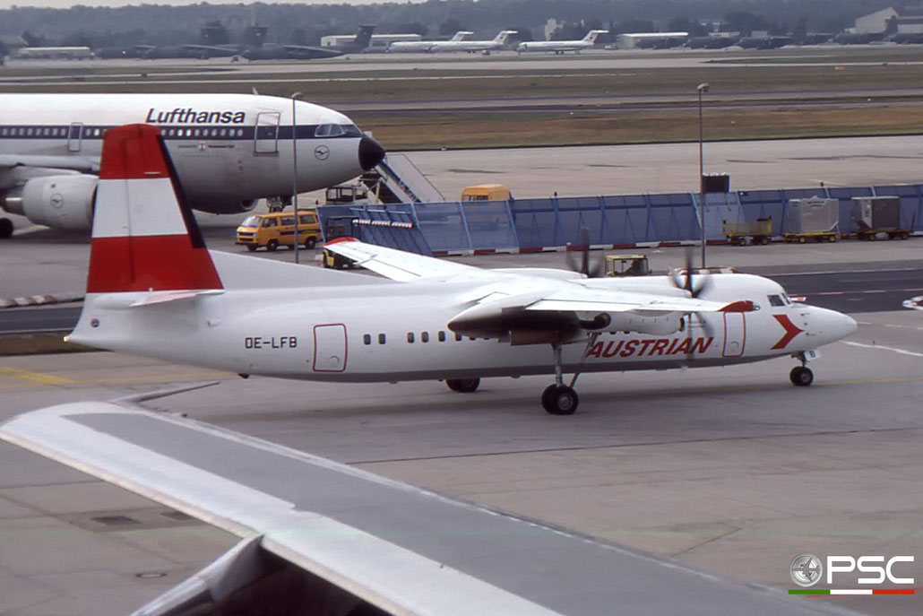 OE-LFB Fokker 50 20123 Austrian Air Services © 2018 courtesy of Marco Ceschi - Piti Spotter Club Verona