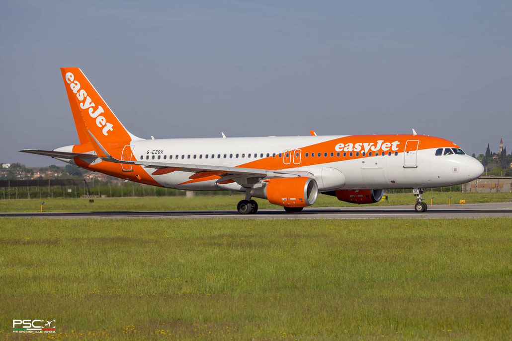 G-EZOX Airbus A320-214 6837  cfm56-5B4/3  easyJet 2015 @ Verona Villafranca 04 2026 © Piti Spotter Club Verona