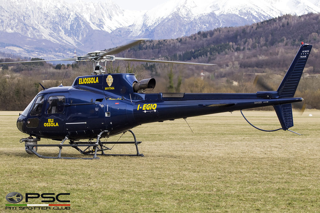 I-EGIO  Eurocopter AS350B3 Ecureuil ( c/n 4464 ) - mfg: 2008 @ Belluno 03 2017 © Piti Spotter Club Verona