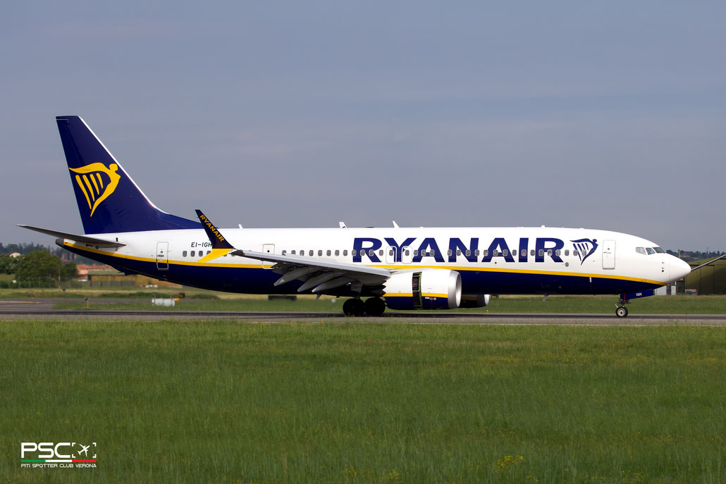 EI-IGH Boeing 737-8 200 67133 8520 LEAP-1B27  Ryanair 2023 @ Aeroporto di Verona 05 2024 © Piti Spotter Club Verona