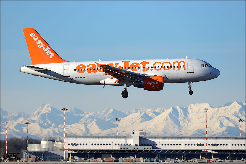 G-EZED A319-111 2170 EasyJet Airline @ Milano Malpensa Airport 25.01.2014 © Piti Spotter Club Verona