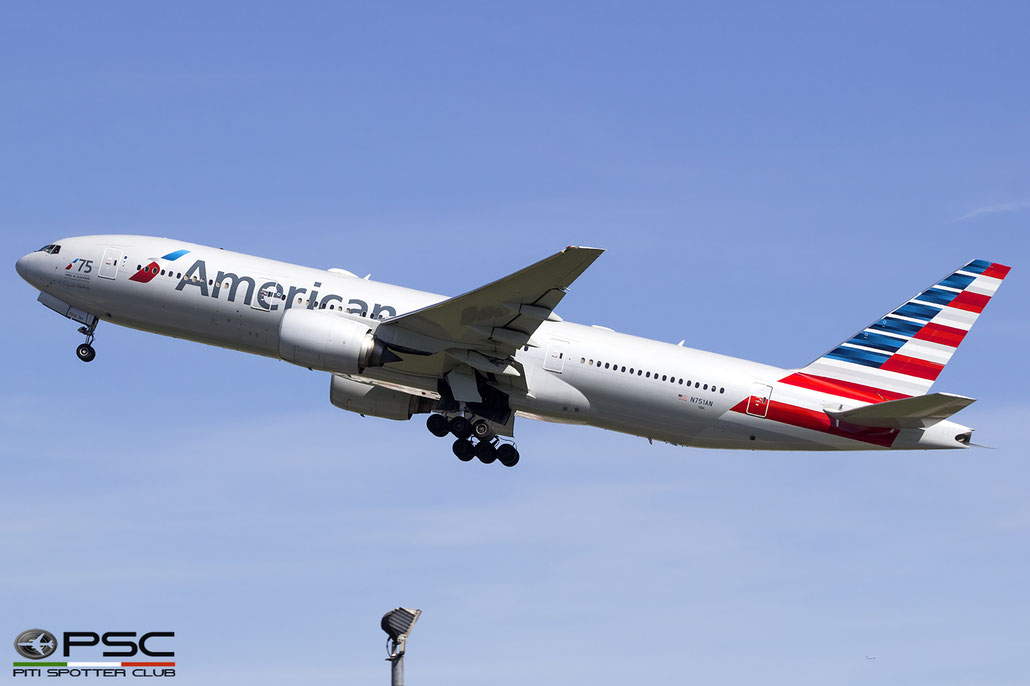 N751AN B777-223ER 30798/333 American Airlines @ London Heathrow Airport 08.2017 © Piti Spotter Club Verona