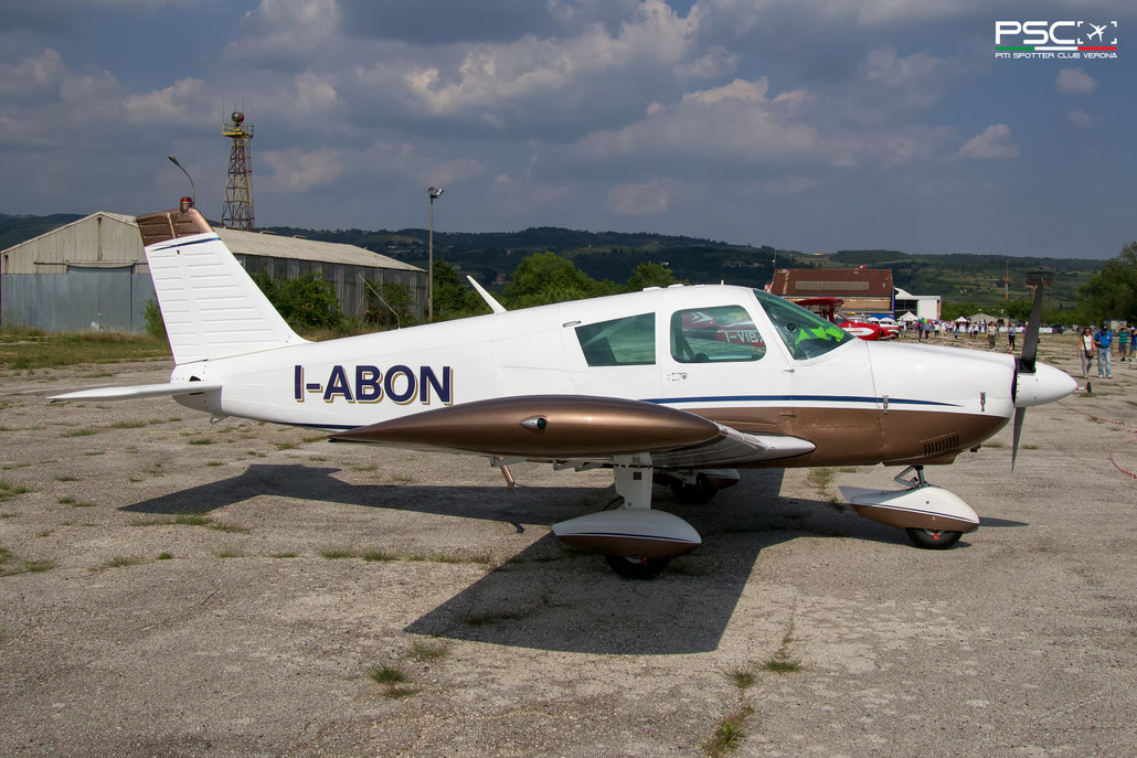 I-ABON Piper PA-28-140 Cherokee · Serial #: 28-3600 @ Verona Boscomantico 05 2026 © Piti Spotter Club Verona