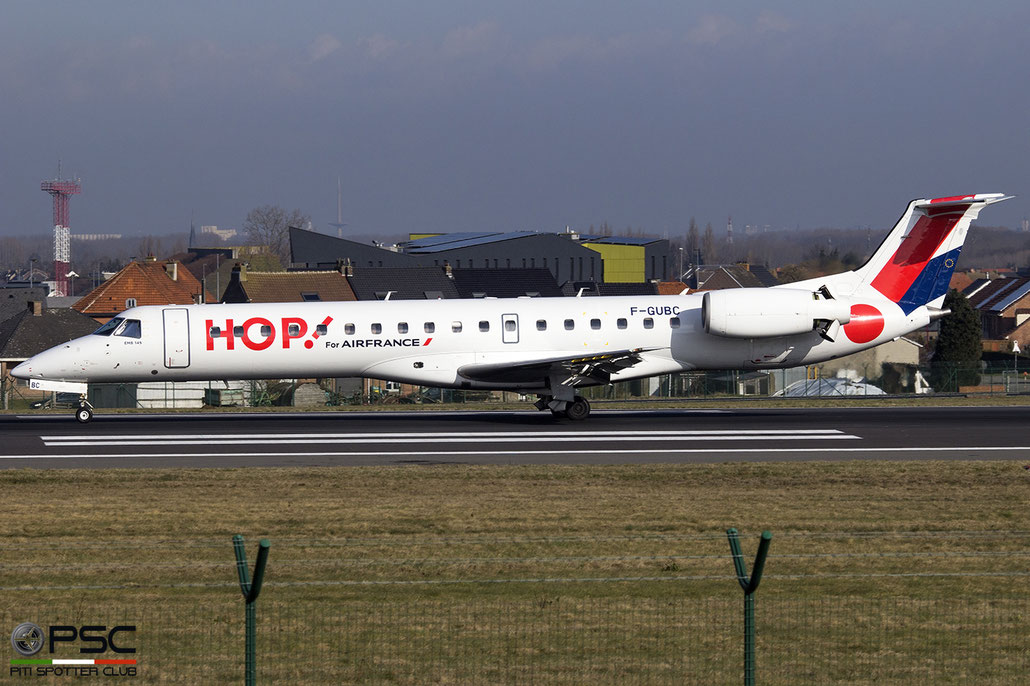 F-GUBC ERJ145MP 145556 HOP! @ Bruxelles Airport 14.03.2018 © Piti Spotter Club Verona