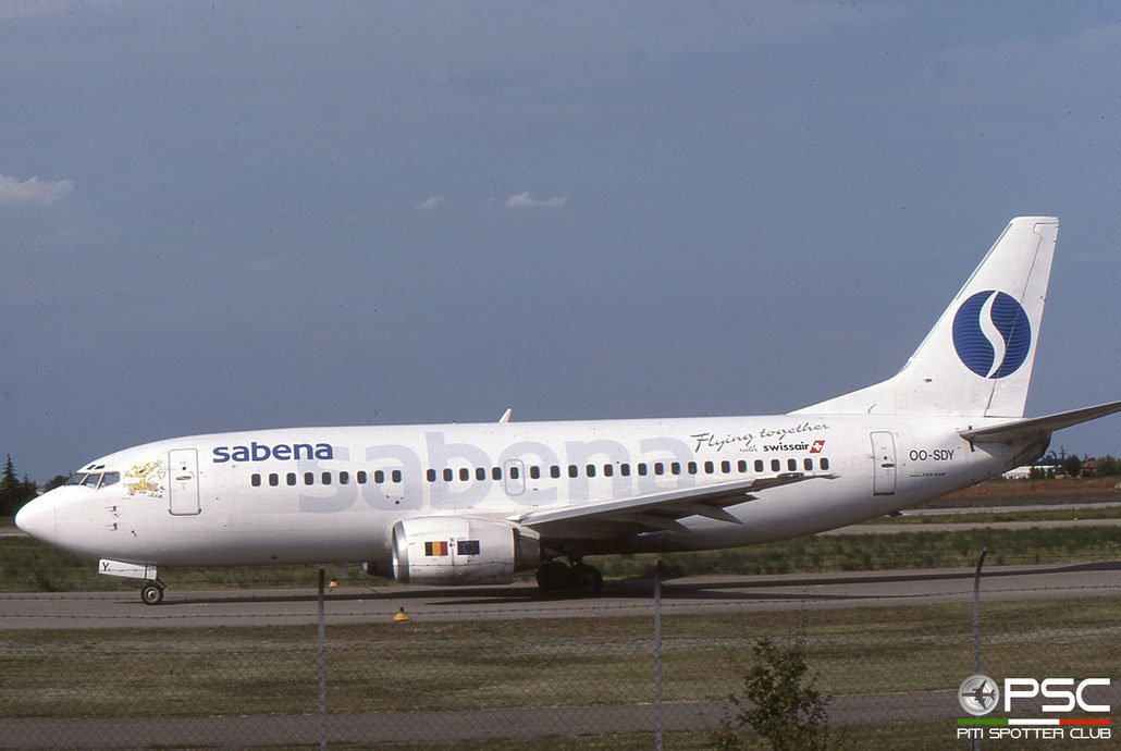 OO-SDY B737-329 23774/1443 SABENA Belgian World Airlines © 2018 courtesy of Marco Ceschi - Piti Spotter Club Verona