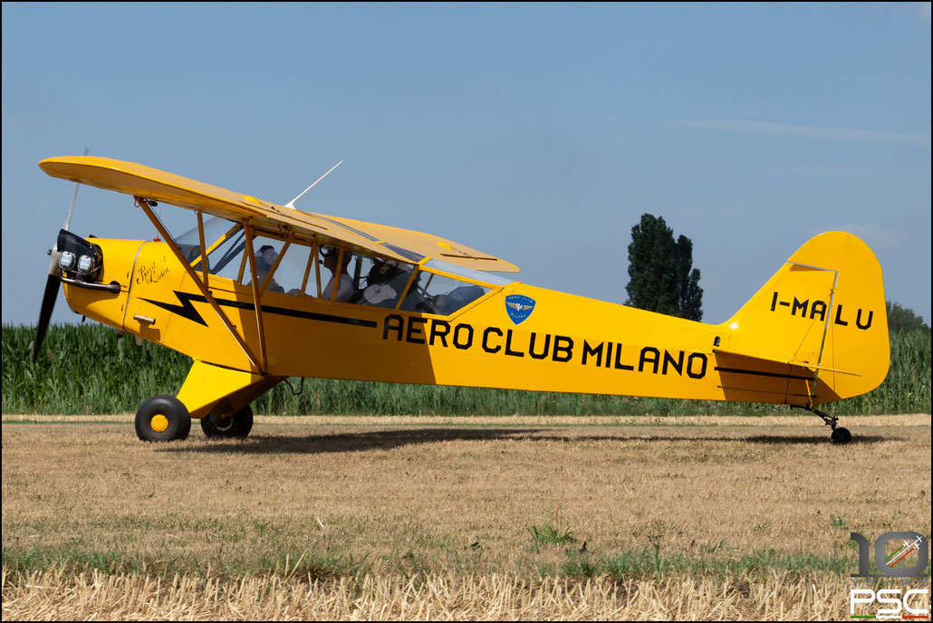 I-MALU : Piper J-3C-65 Cub · Serial #: 11950 @ Bagnolo (PD) ©  2022 Piti Spotter Club Verona