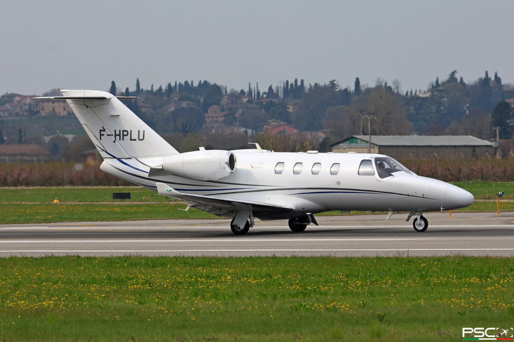 F-HPLU Cessna 525 CitationJet M2 525-1091  FJ44-1AP   2021  @ Verona Villafranca 03 2026 © Piti Spotter Club Verona
