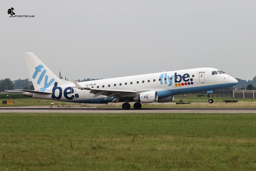 G-FBJE ERJ175STD 17000336 Flybe - British European @ Aeroporto di Verona - 02/07/2016 © Piti Spotter Club Verona