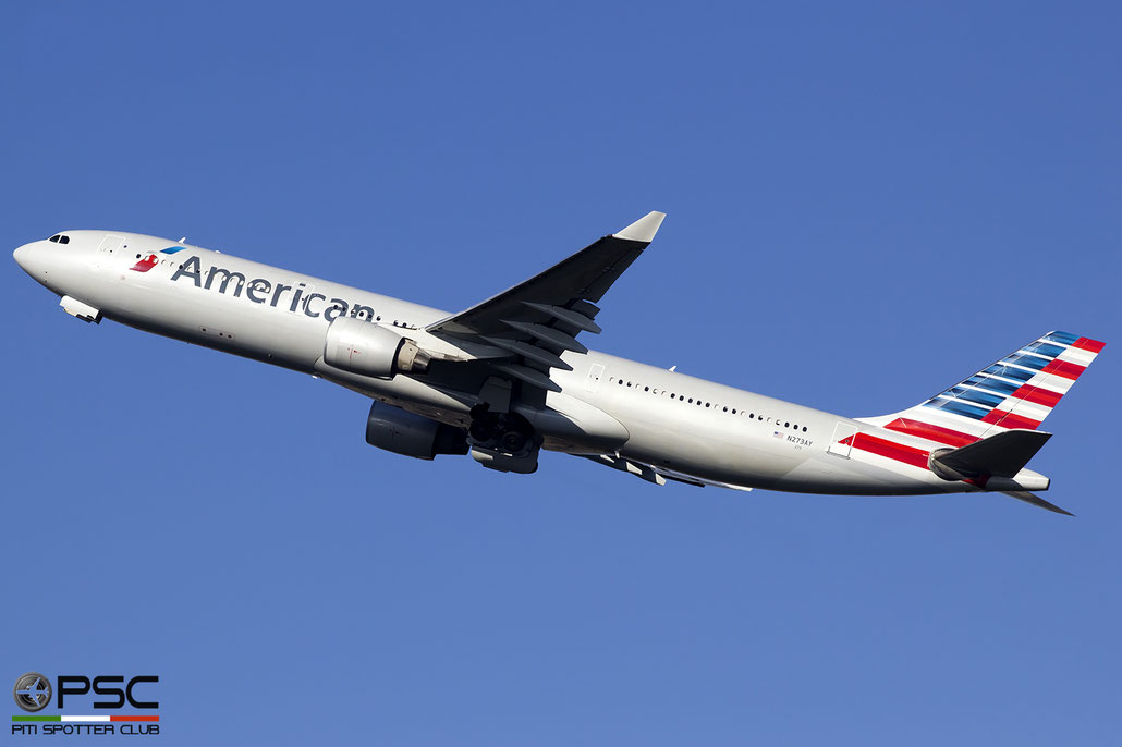 N273AY A330-323X 337 American Airlines @ Roma Fiumicino Airport 18.12.2016 © Piti Spotter Club Verona