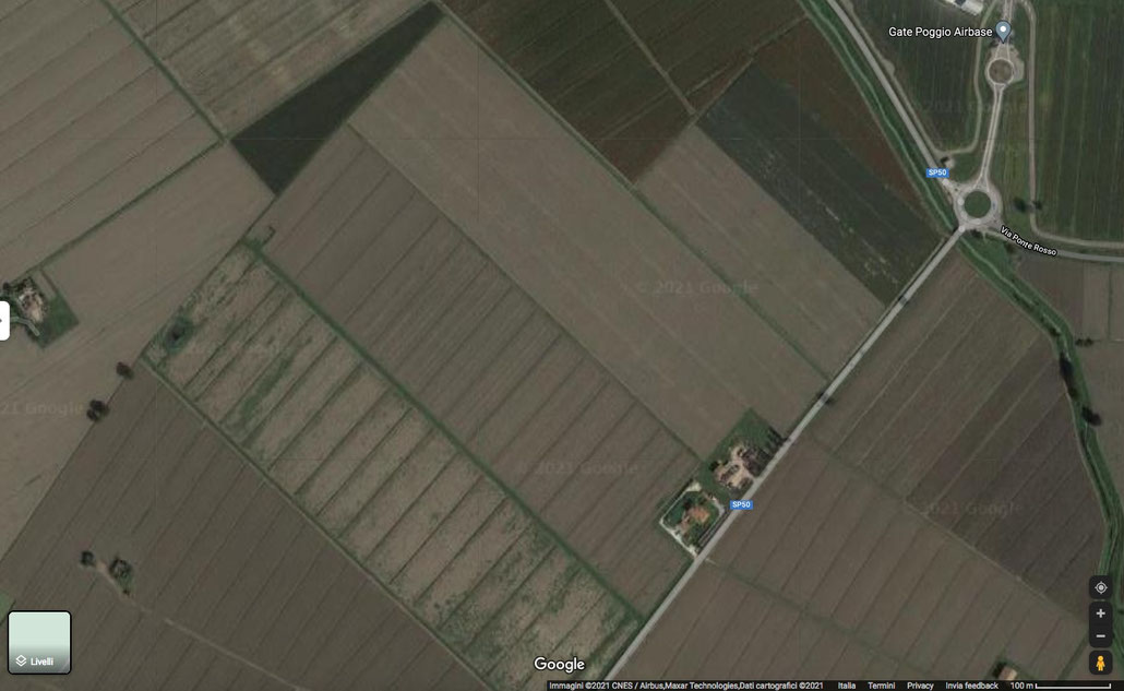 La mappa mostra l'entrata della base e non il suo interno per motivi di sicurezza
