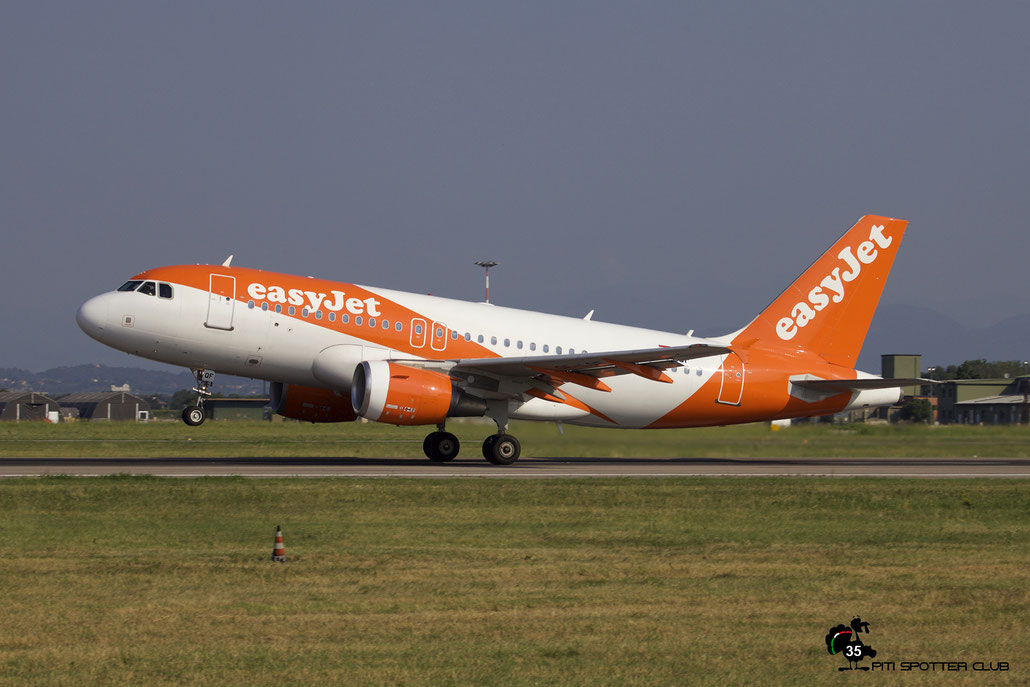 OE-LQF A319-111 3844 easyJet Europe @ Aeroporto di Verona 04.08.2018  © Piti Spotter Club Verona