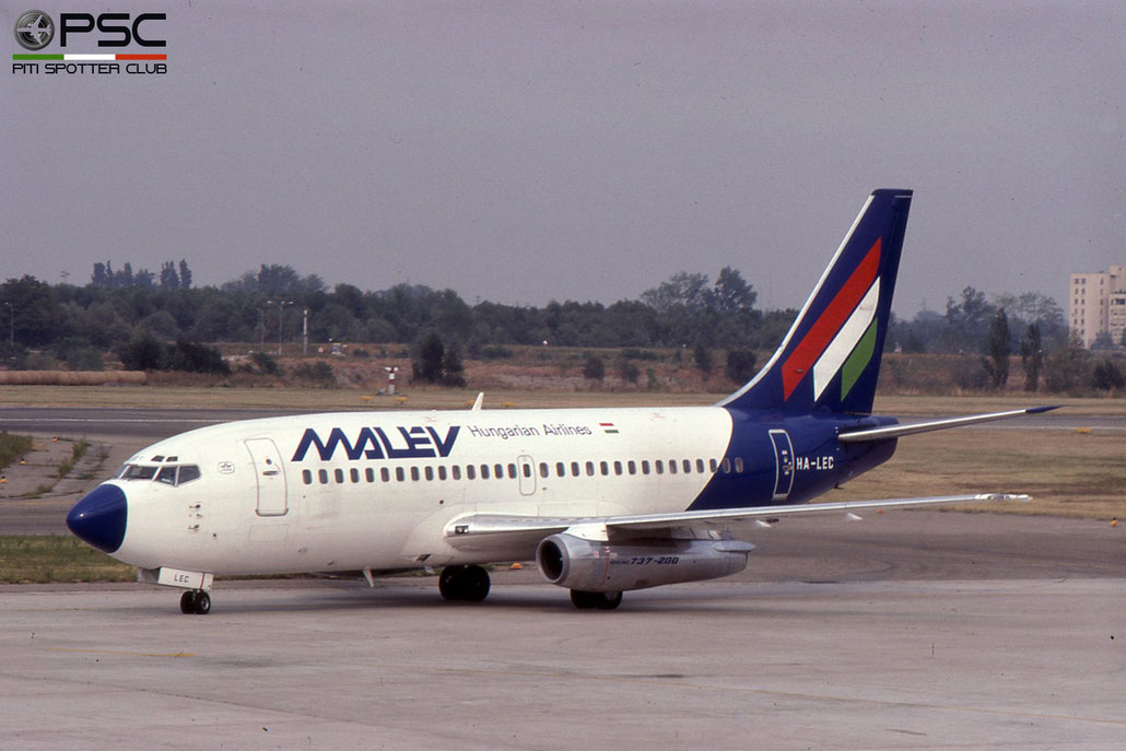 HA-LEC B737-2T5 22979/950 Malév Hungarian Airlines-Magyar Légiközlekedési Vallalat © 2018 courtesy of Marco Ceschi - Piti Spotter Club Verona